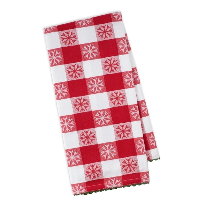 Jolly Snowflake Jacquard Dishtowel