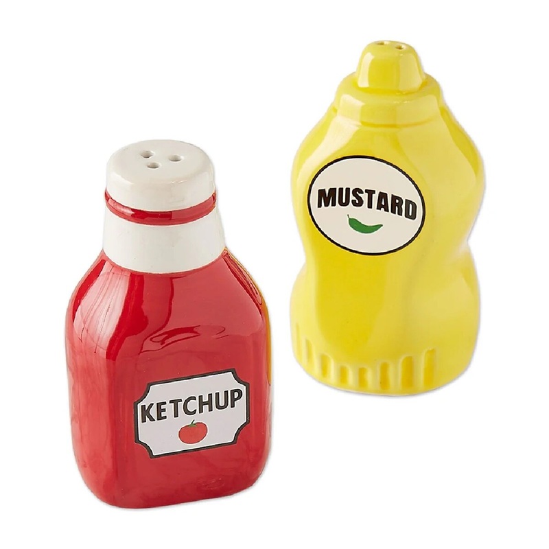 Ketchup & Mustard Salt/Pepper Shakers