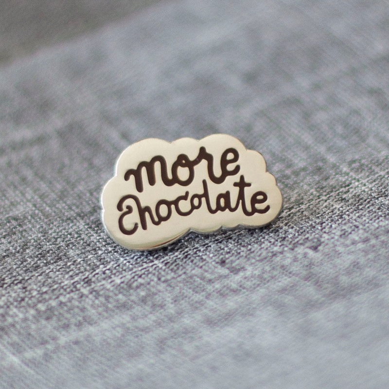 More Chocolate Enamel Pin – Double Blind Surprise