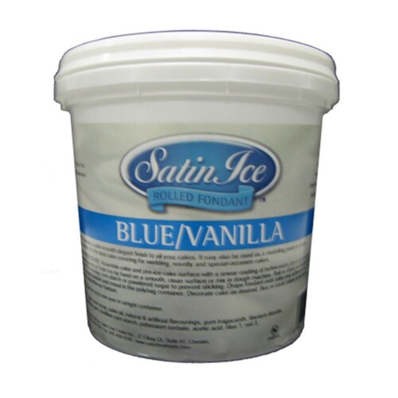 Satin Ice Blue Rolled Fondant – 5 lb.