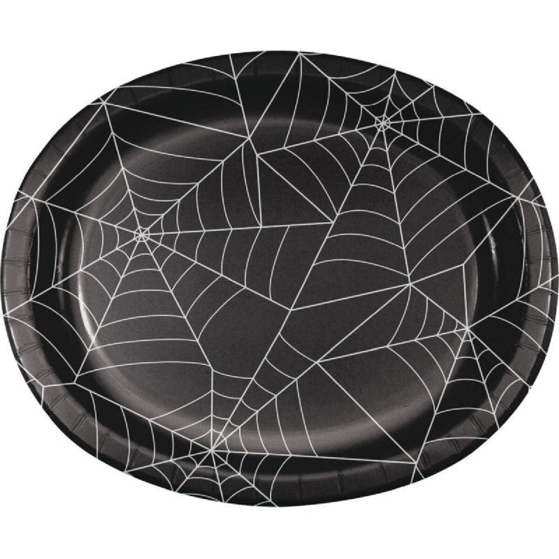 Spider Web Paper Plate