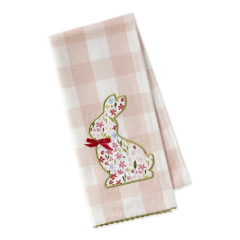 Sweet Flower Bunny Dish Towel