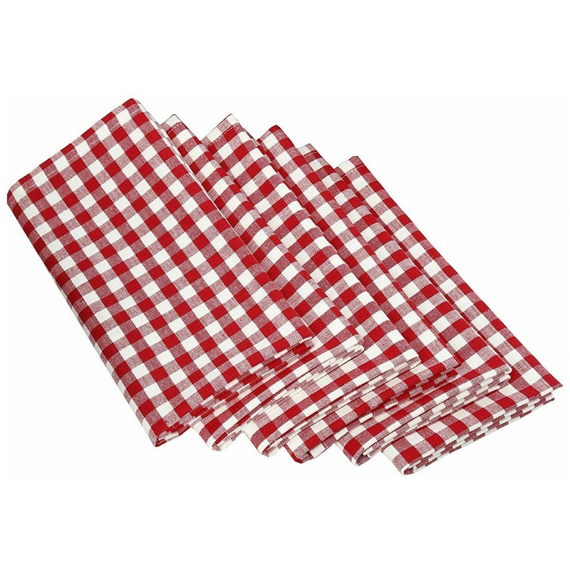 Tango Red Checks Napkin