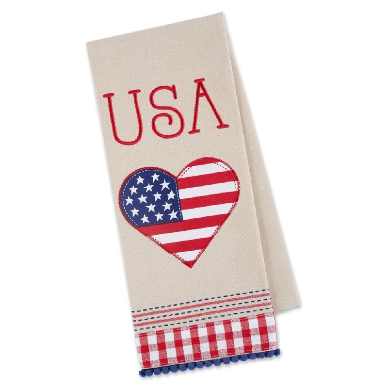 USA Americana Love Dish Towel