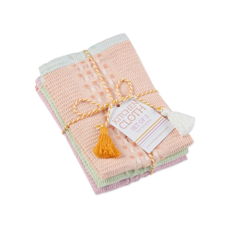 3-pc Happy Waffle Dish Cloth