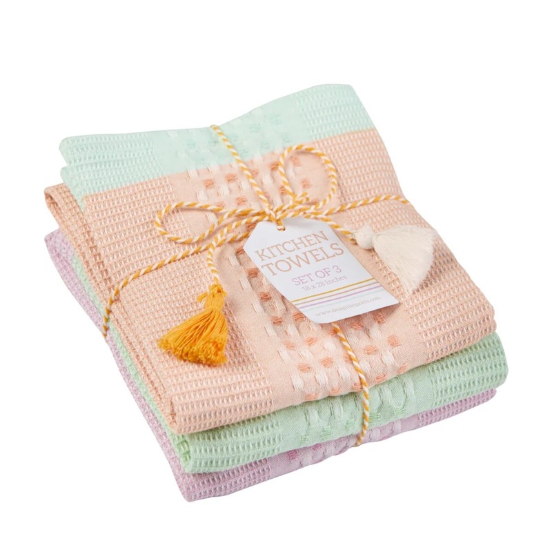 3-pc Happy Waffle  Dish Towel