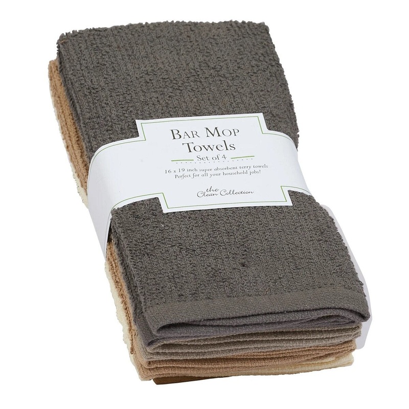 4-pc Bar Mop Towels