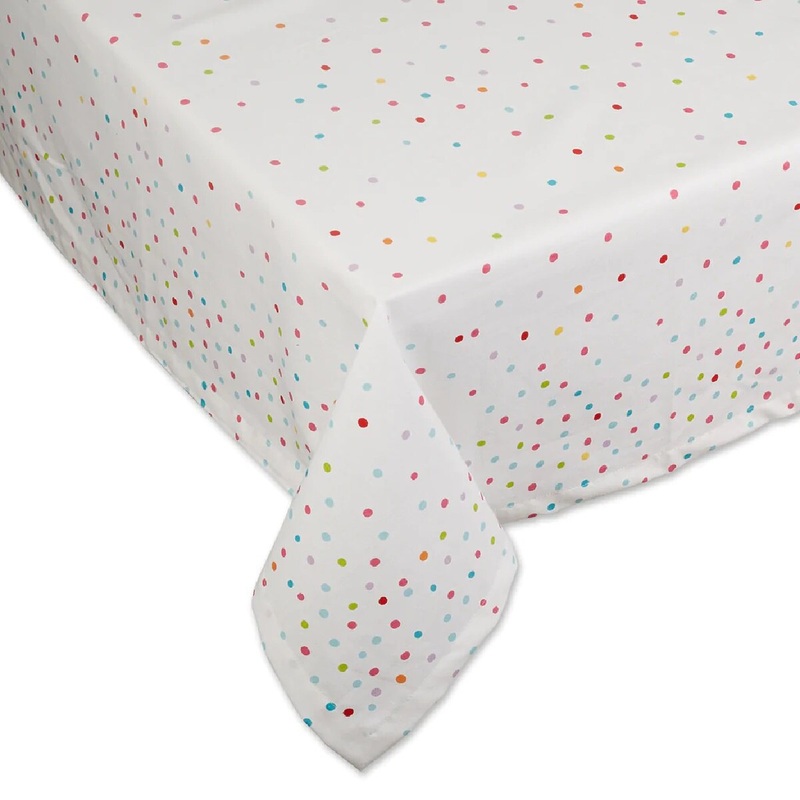 52 x 52 Confetti Toss Print Printed Tablecloth