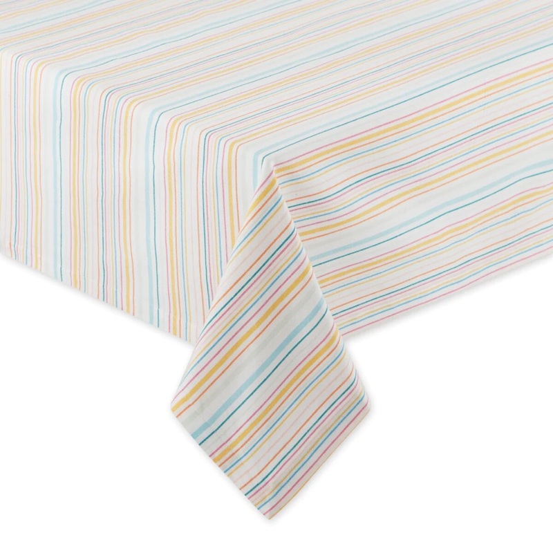 52×52 Malibu Stripe Table Cloth