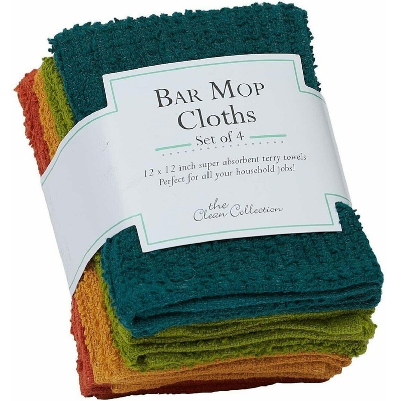 Bar Mop Dish Cloth- Set of 4