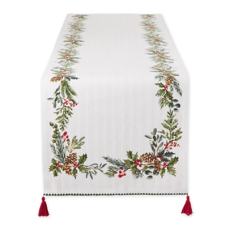 Boughs of Holly Table Runner