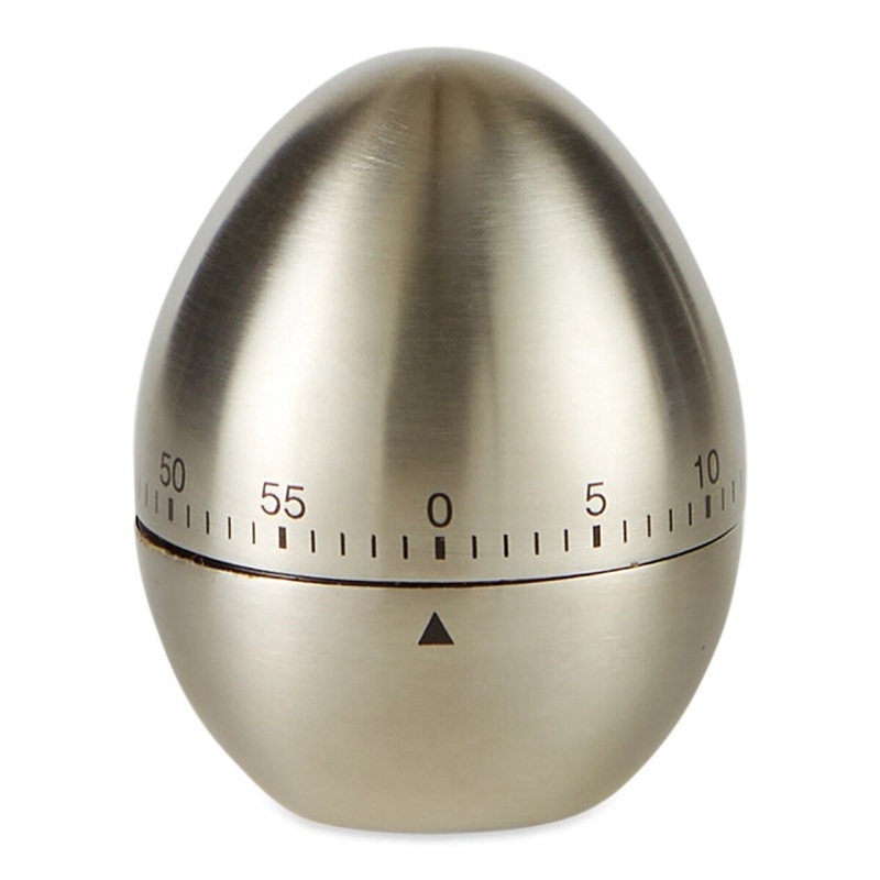 Brushed Chrome Egg Kitchen Timer