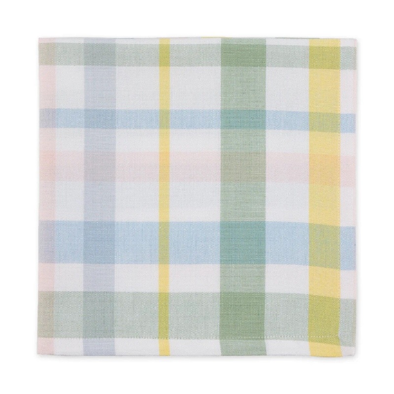 Easter Macarons Plaid Napkin
