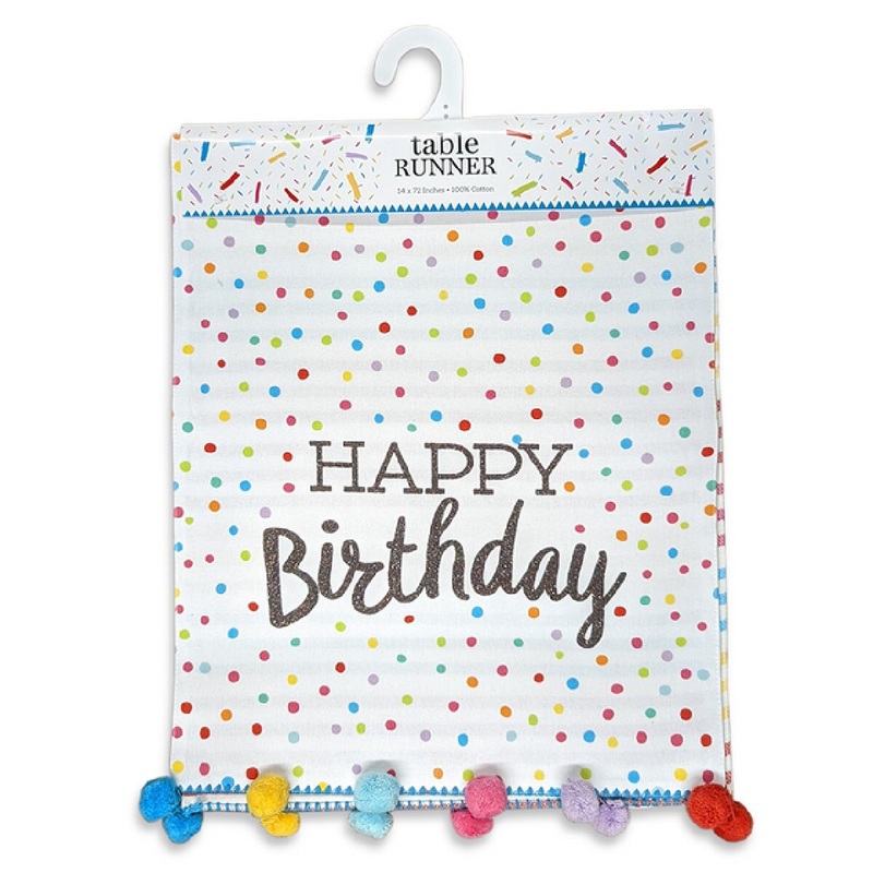Happy Birthday Table Runner