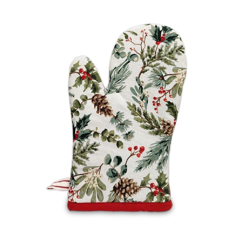 Holiday Sprigs Oven Mitt