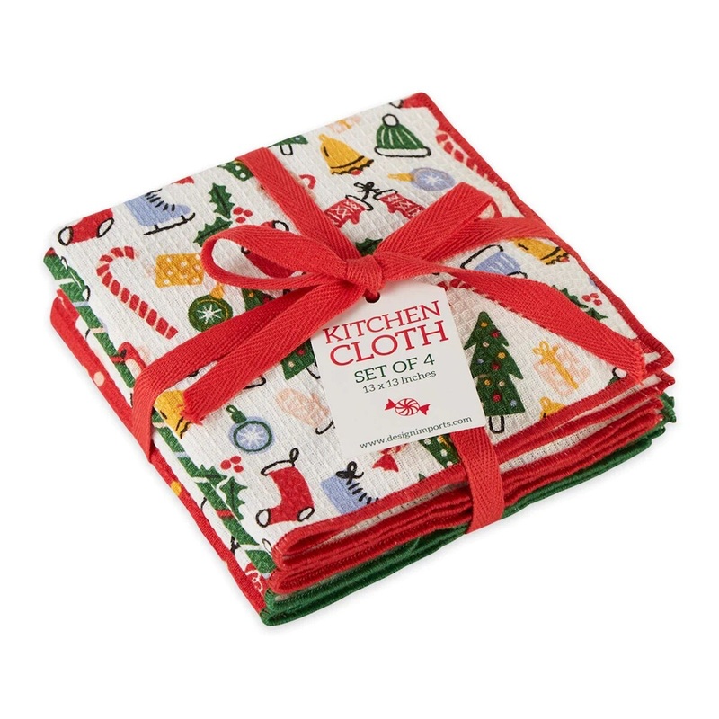 Holiday Vibes Waffle Dish Cloth Set