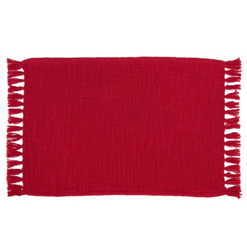 Holly Berry Slub Placemat
