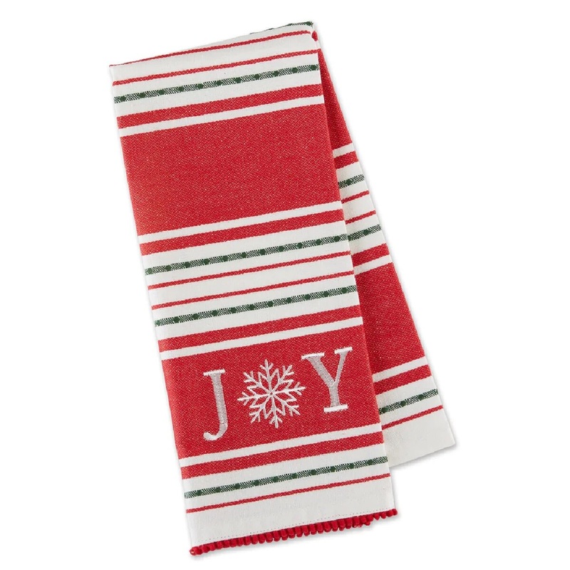 Joy Snowflake Dishtowel