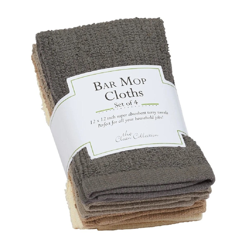 Neutral Bar Mop Dishcloth Set of 4