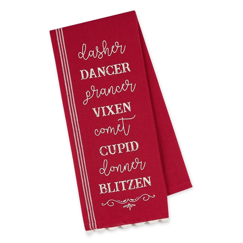 Reindeer Lineup Dish Towel