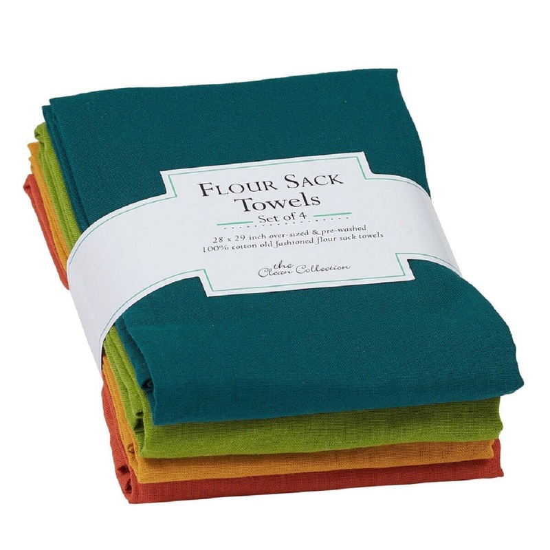 Rustic Flour Sack Towels – Set of 4
