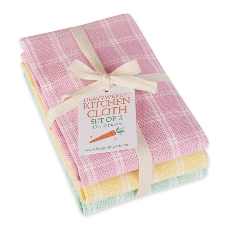 Spring Windowpane Dish Towels
