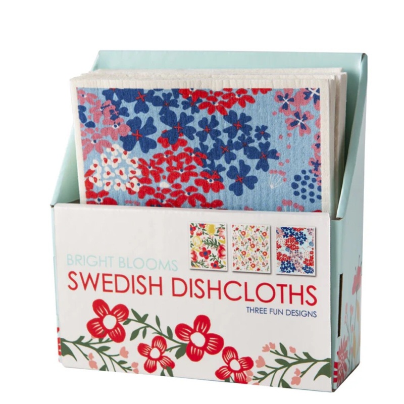 Swedish Bright Blooms Dish cloth