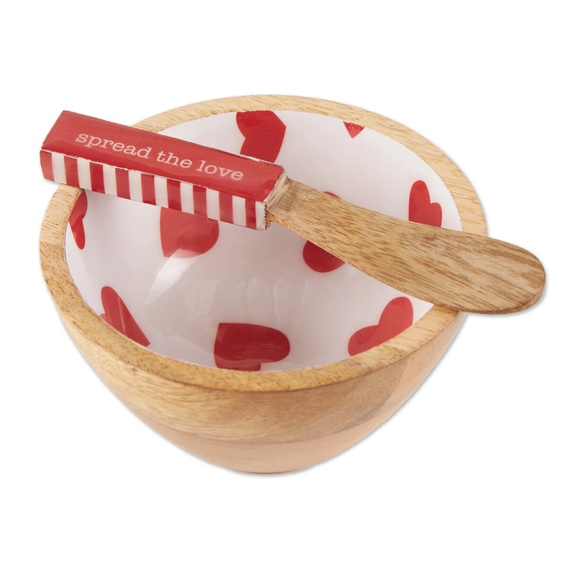 Wood Bowl Spreader Set
