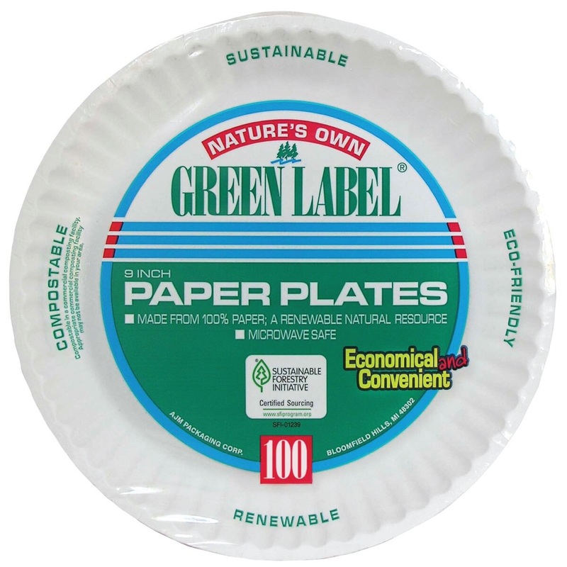 9 White Paper Plate – 100 Ct.