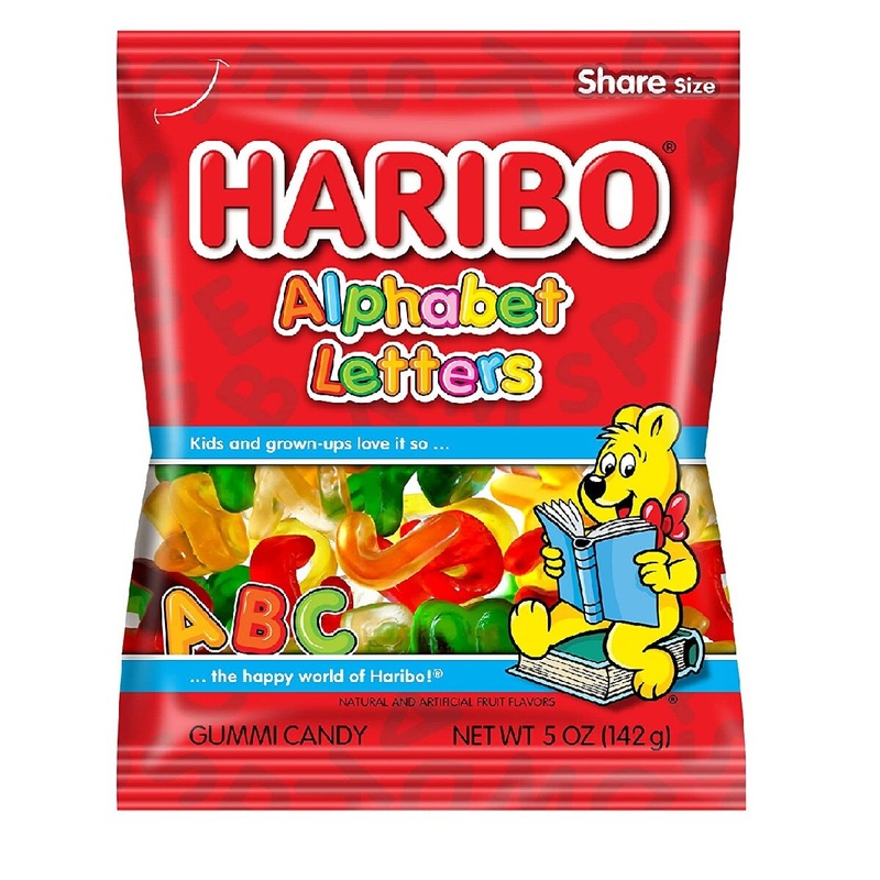 Haribo Gummi Alphabet Letters – 5 Oz.