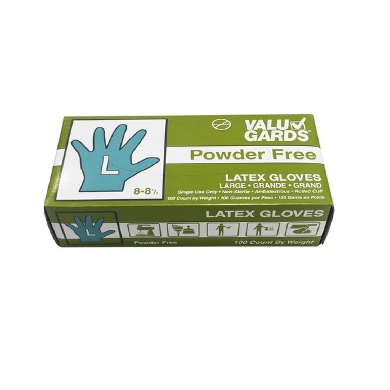 Large Powder Free Latex Gloves – Box of 100