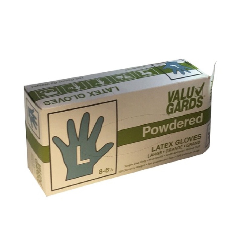 Large Powdered Latex Gloves – Box of 100