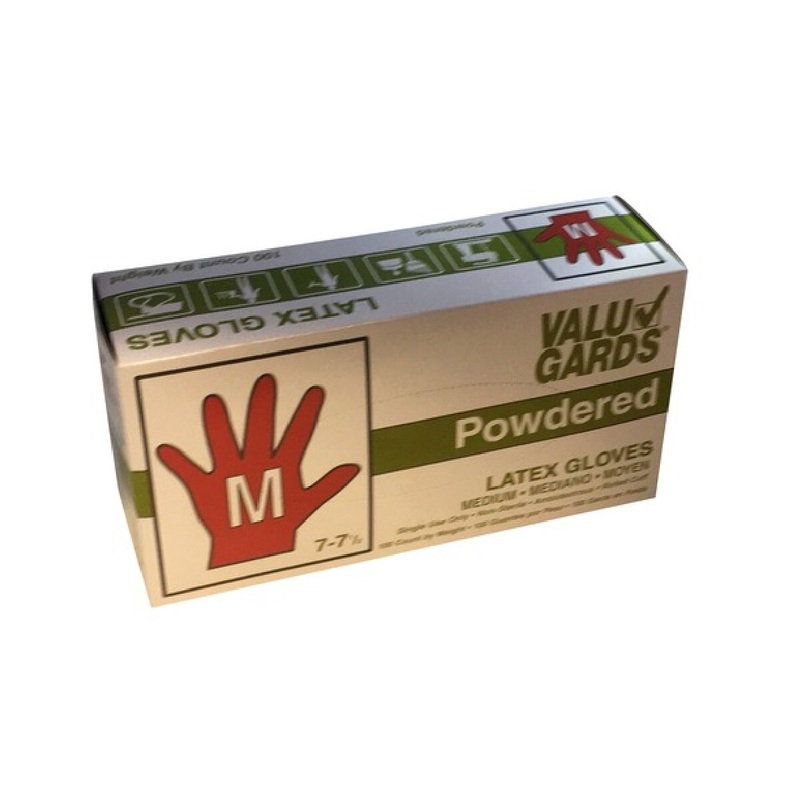 Medium Powdered Latex Gloves – Box of 100