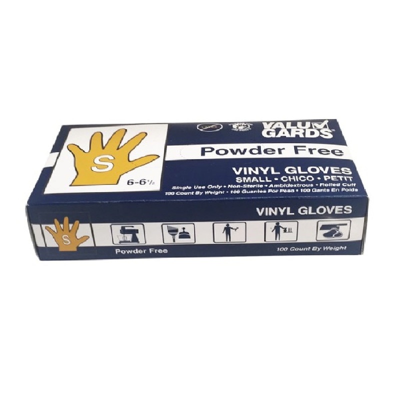 Small Powder Free Vinyl Gloves – Box of 100
