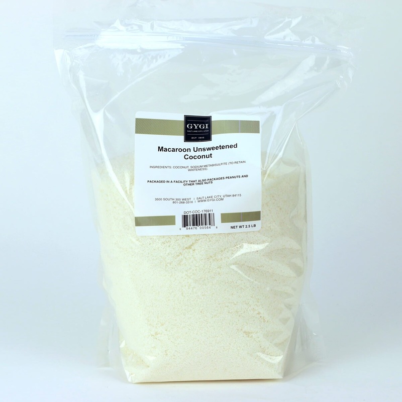 Unsweetened Macaroon Coconut – 2.5 lbs.
