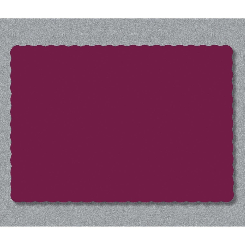 10 x 14 Burgundy Paper Placemat – 100 Ct.