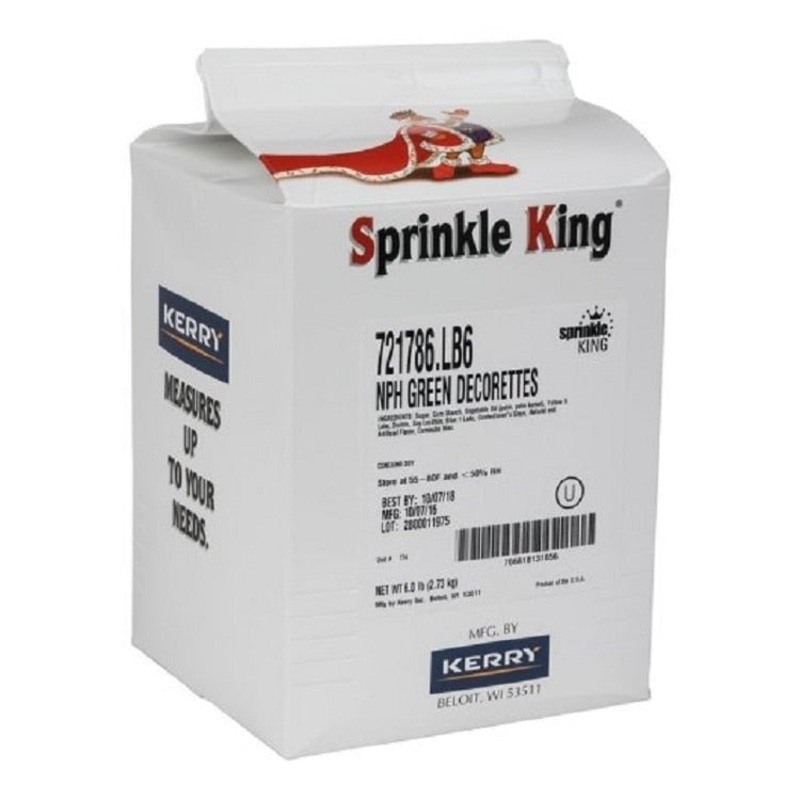 Dark Green Decorette Jimmie Sprinkles – 6 lb. Case