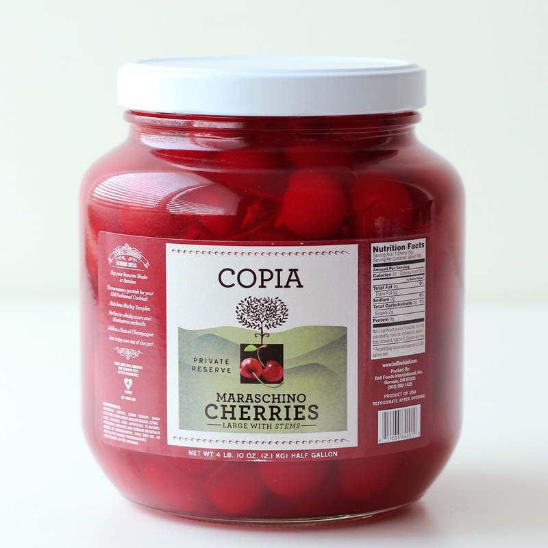 Large Maraschino Cherries w/ Stems – Half Gallon