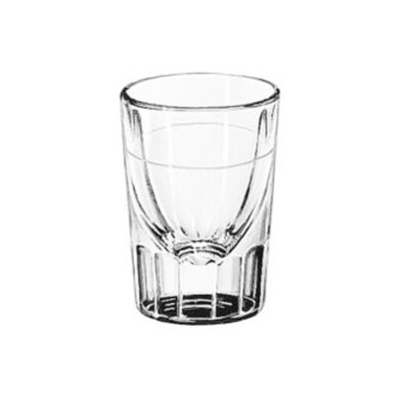 Libbey 2 oz. Fluted Lined Whiskey Shot Glass