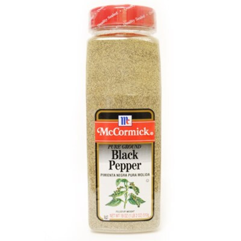 McCormick Black Pepper Pure Ground – 18 oz.