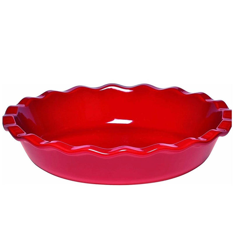 9 Burgundy Red Pie Dish