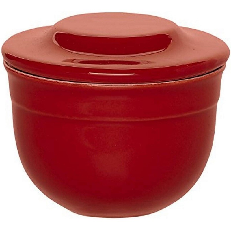 Butter Pot- Burgundy