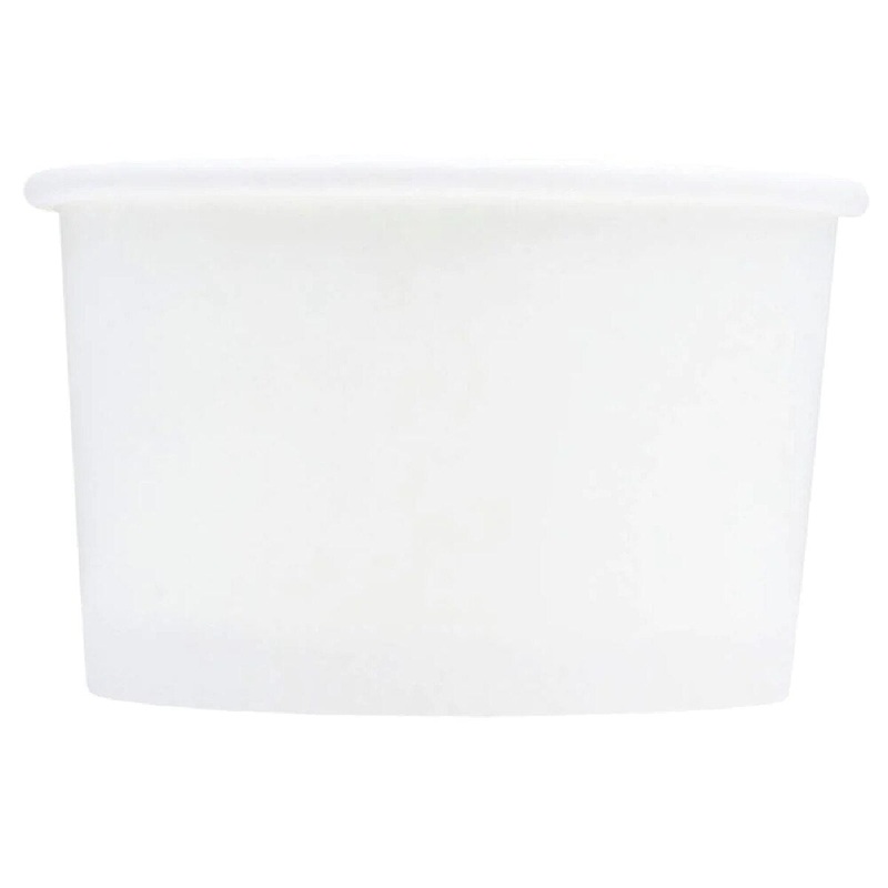 3 oz White Ice Cream Cups- 50 pkg