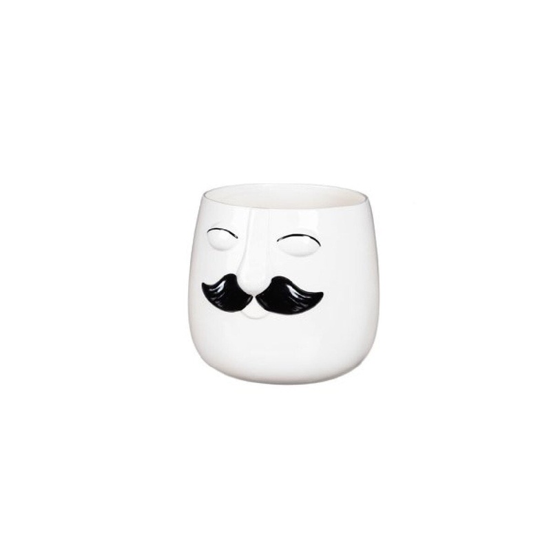 8 Ceramic Face Planter