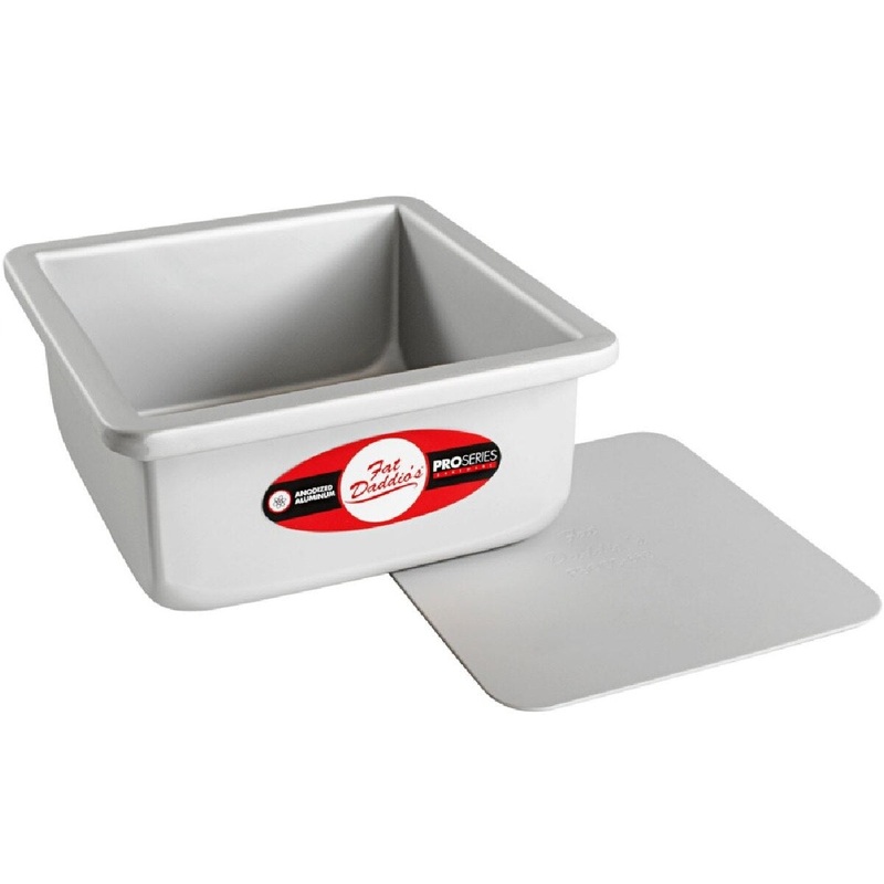 Fat Daddios Square Cake Pan w/ Removable Bottom – 6 x 3