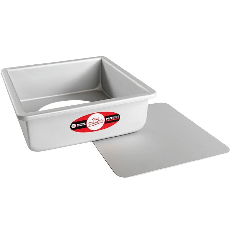 Fat Daddios Square Cake Pan w/ Removable Bottom – 9 x 3