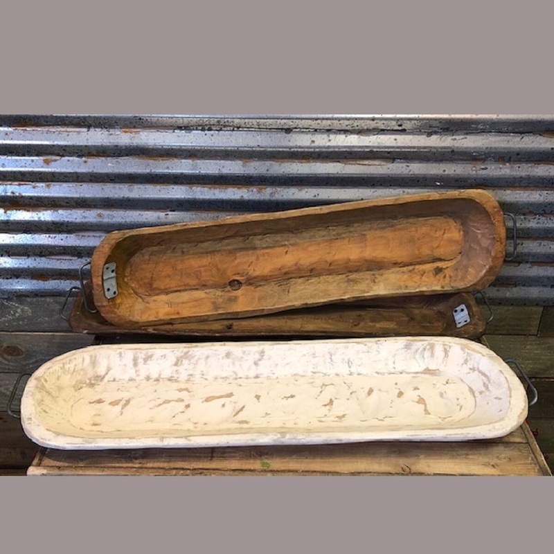 Large Carved Bowl With Handles