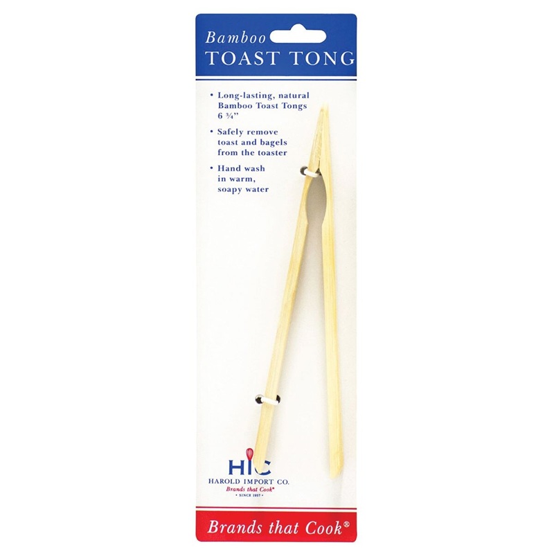 Bamboo Toast Tongs