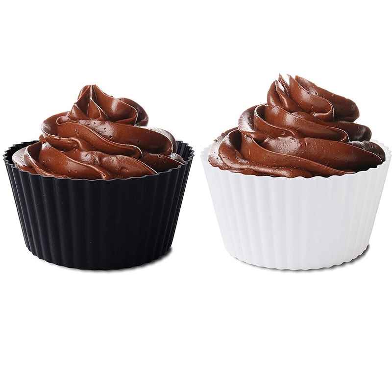 Black/White Silicone Baking Cups