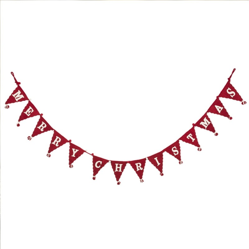 Merry Christmas Felt Banner